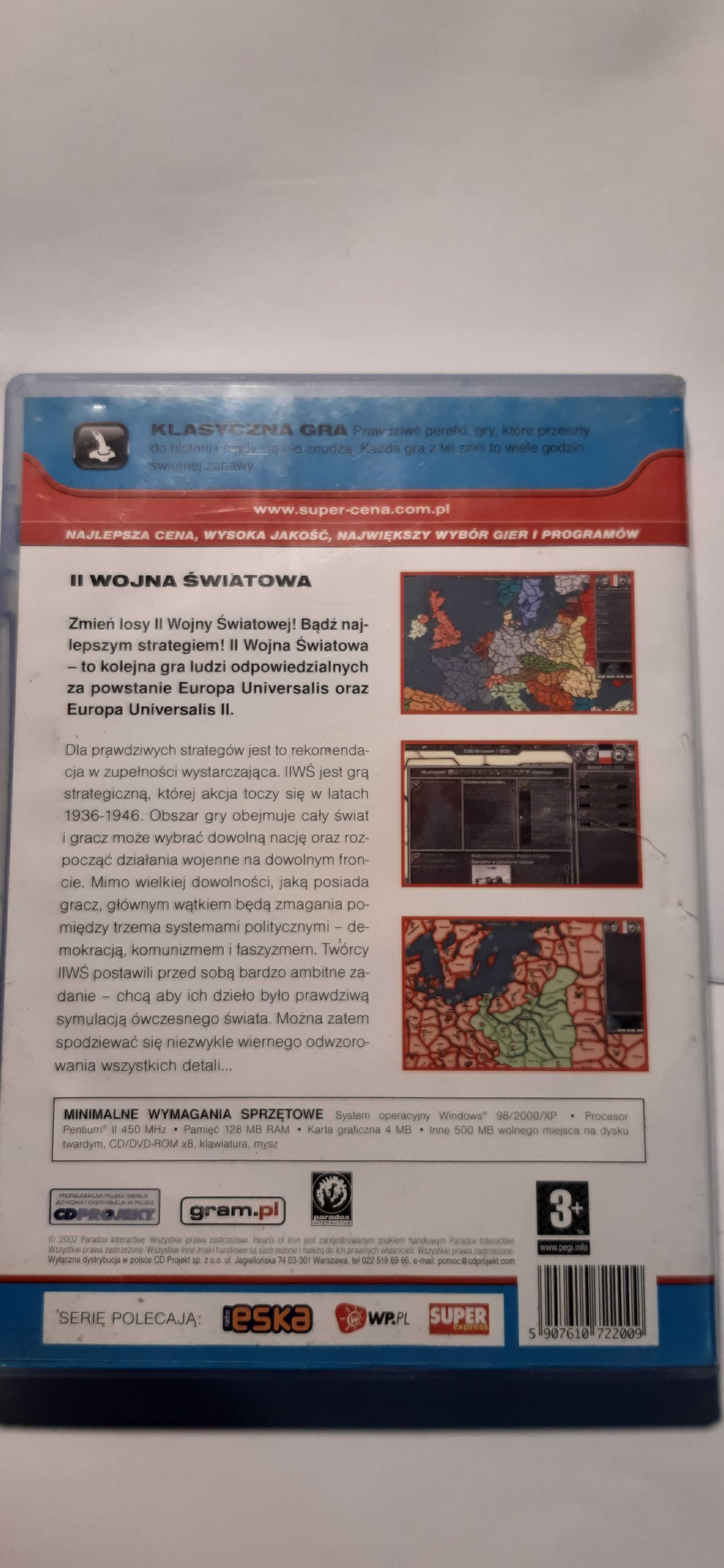 Europa Universalis II Wojna Światowa PL klasyka strategii gra pc