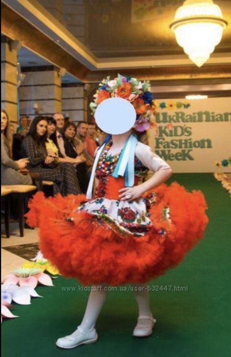 Український костюм дівчинці, 4-5 років, 104-120см