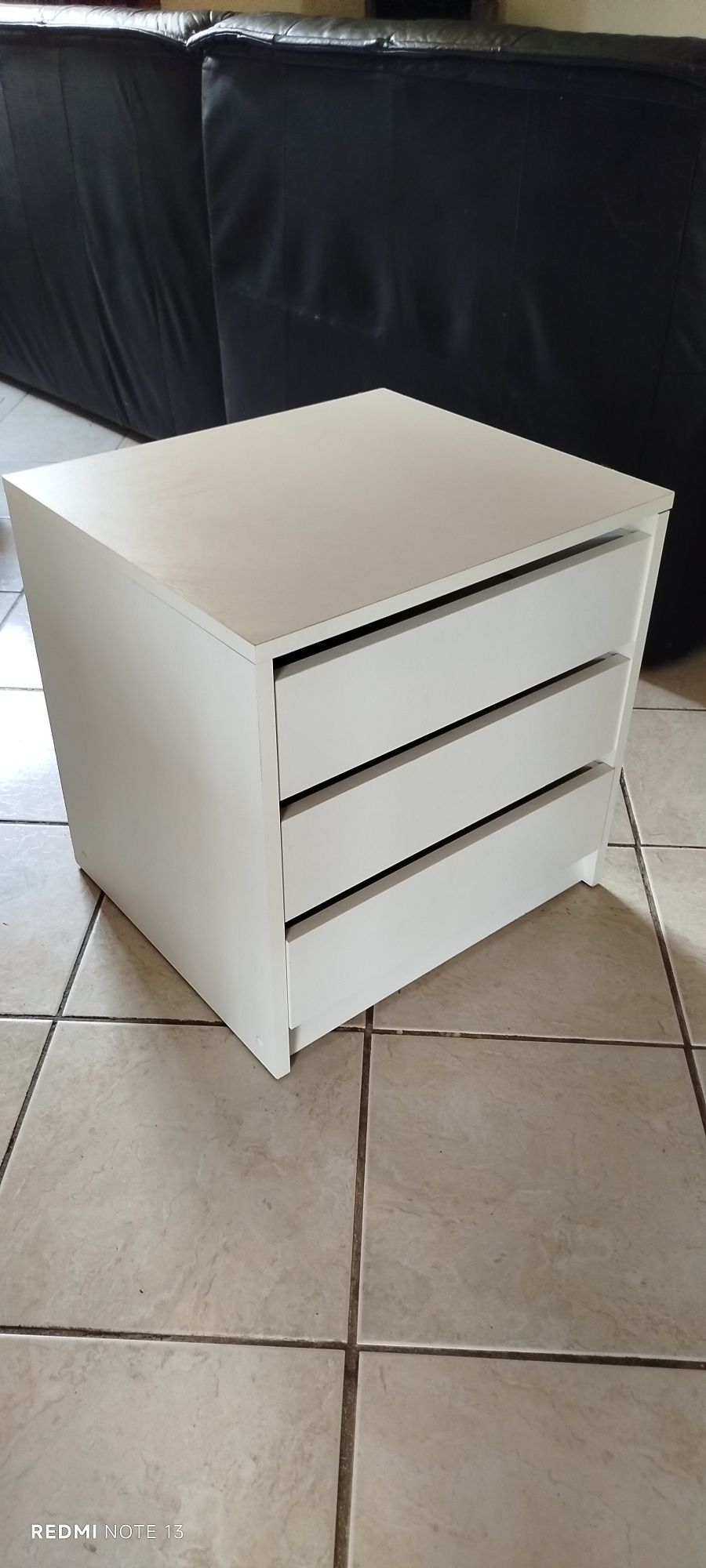 Bloco de gavetas branco (gaveteiro)