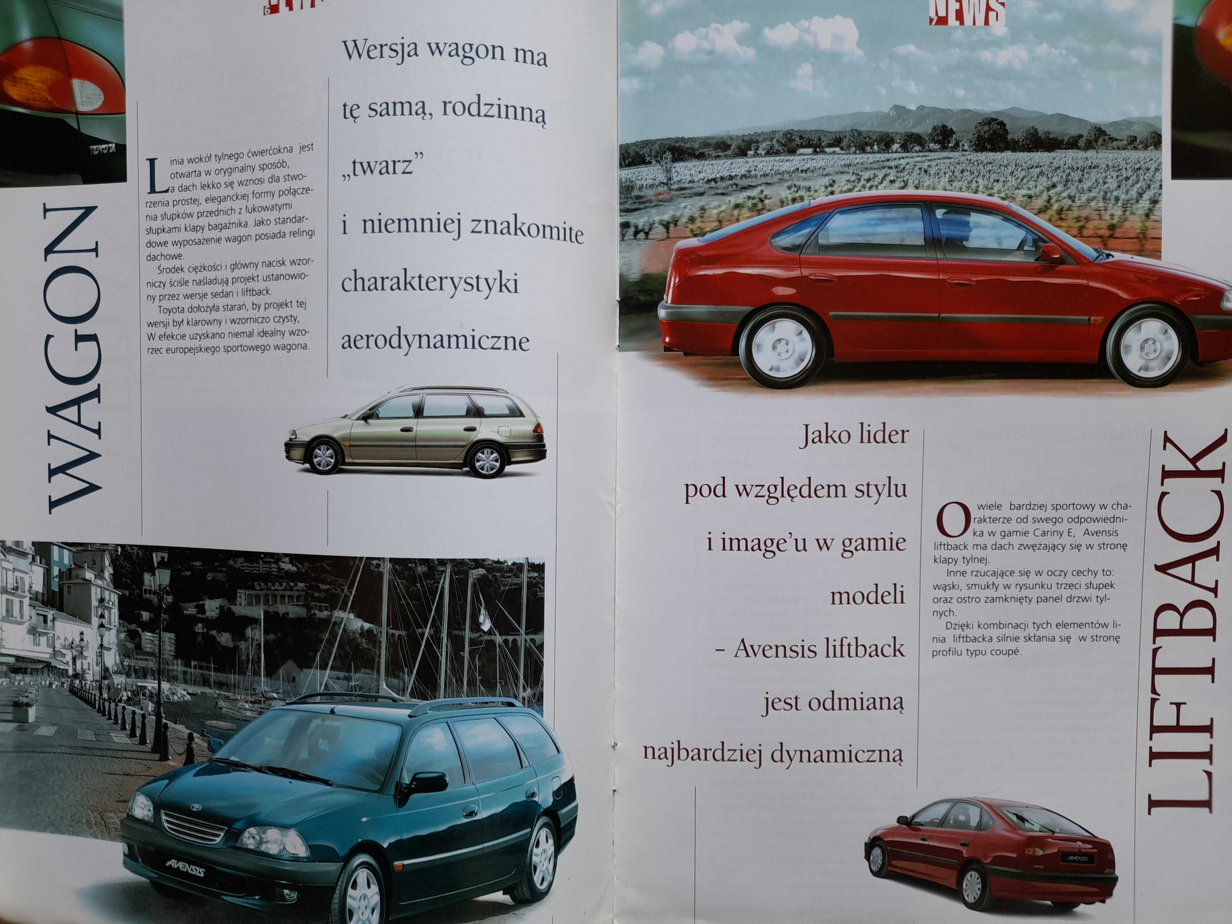TOYOTA Avensis magazyn TOYOTA News nr 1/1998