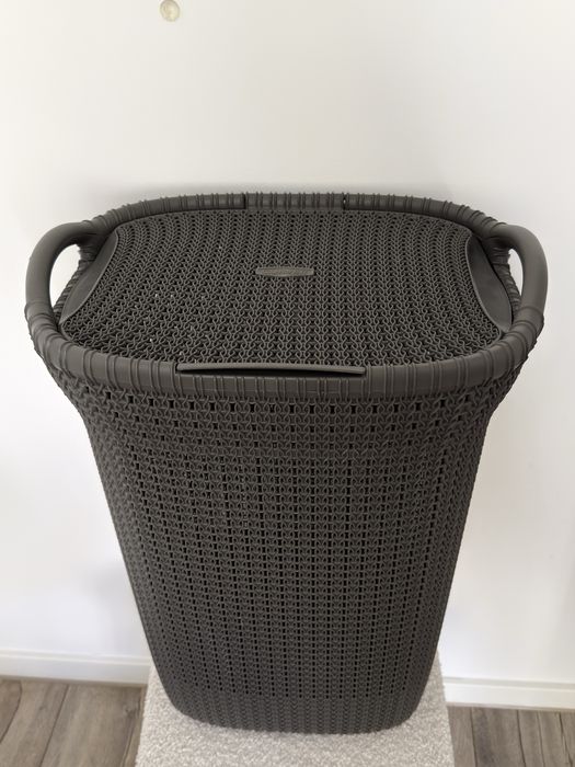 Kosz na pranie Curver 57l, szary