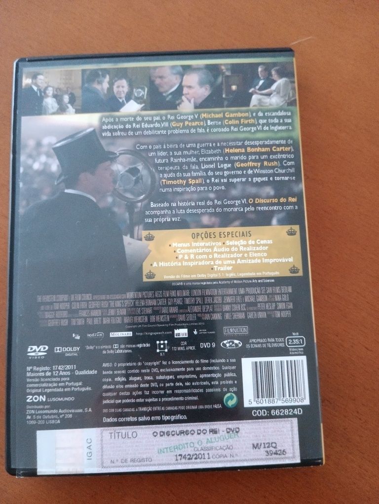 DVD o discurso do rei
