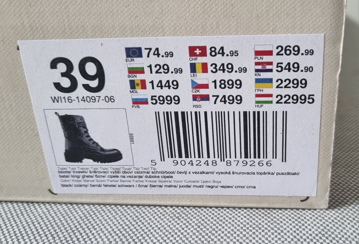 Buty damskie trzewiki Lasocki rozm. 39