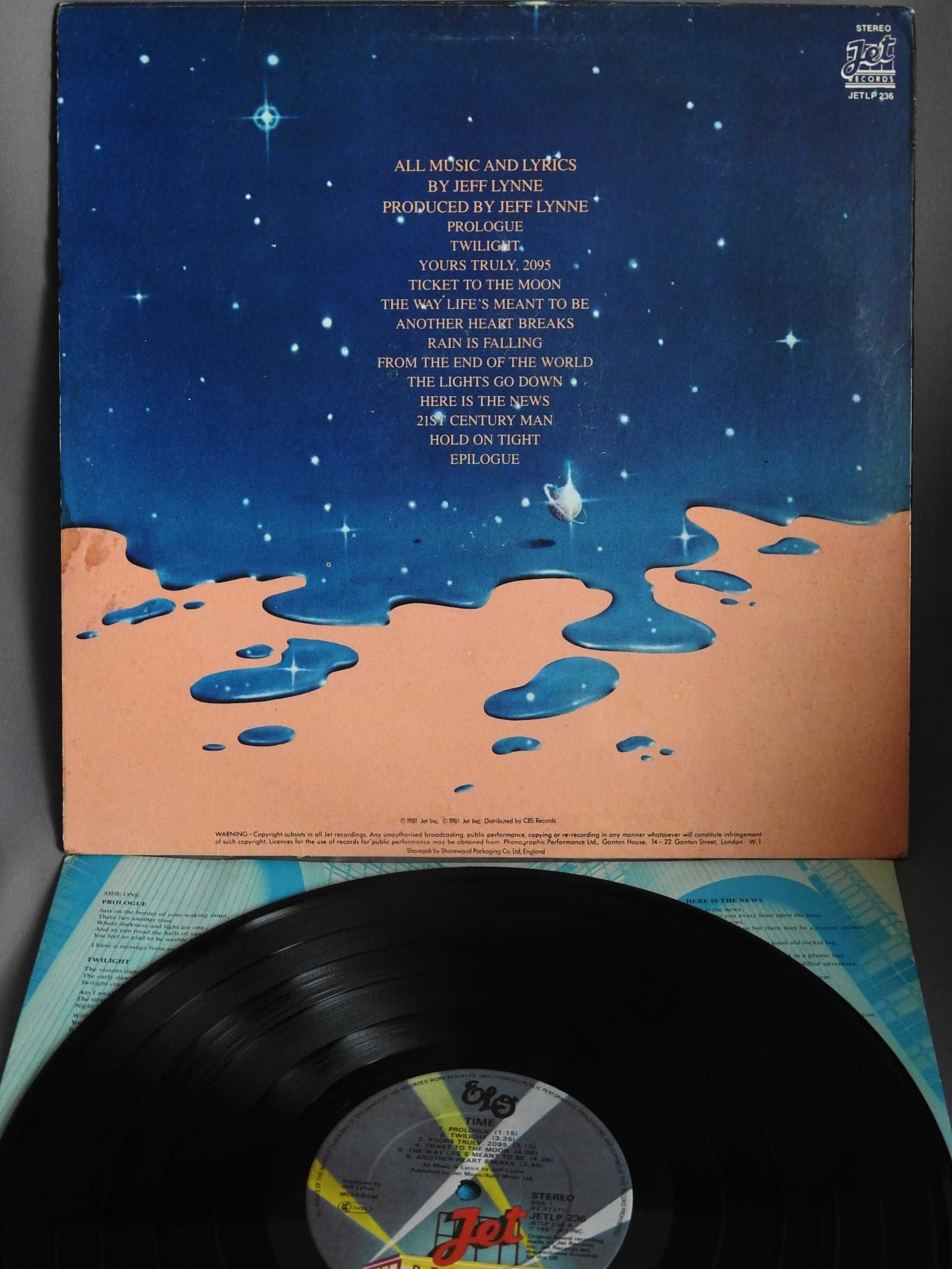 Electric Light Orchestra ELO Time LP 1981 UK пластинка EX Британия 1pr