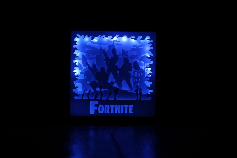 Luz de presença / decoração Fortnite, Stranger Things, Mary Poppins...