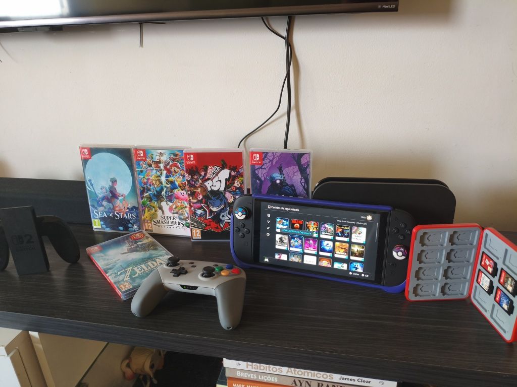 Nintendo switch 2 com muitos jogos e extras