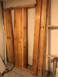 Łóżko drewniane rama 180 x 200 cm