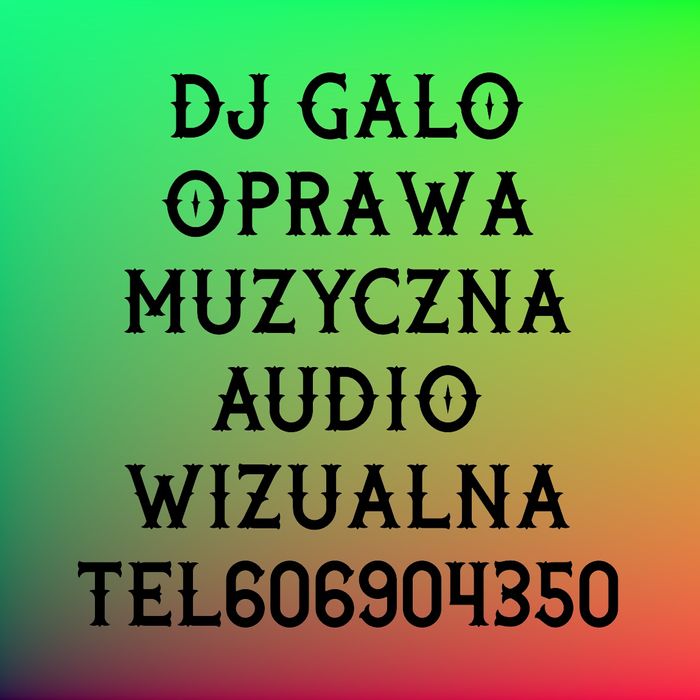 Oprawa muzyczna prowadzenie imprez