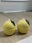 H&M home dwupak ceramiczne swieczki cytryny puzderko cytryna