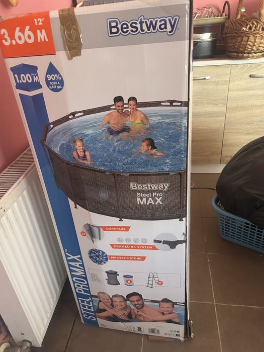Basen stelażowy bestway 3.66*100