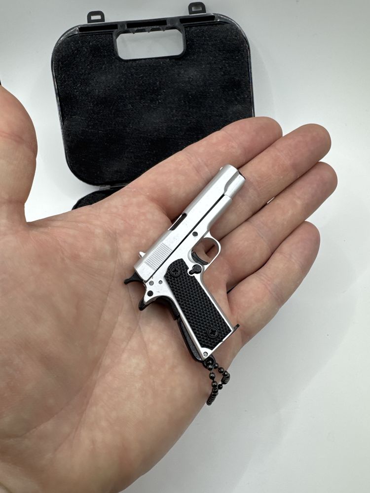 Игрушки-антистресс, металлический брелок-пистолет 1:3, движущиеся част
