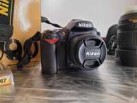 Lustrzanka Nikon D90 + 2 OBIEKTYWY + TORBA, BDB STAN