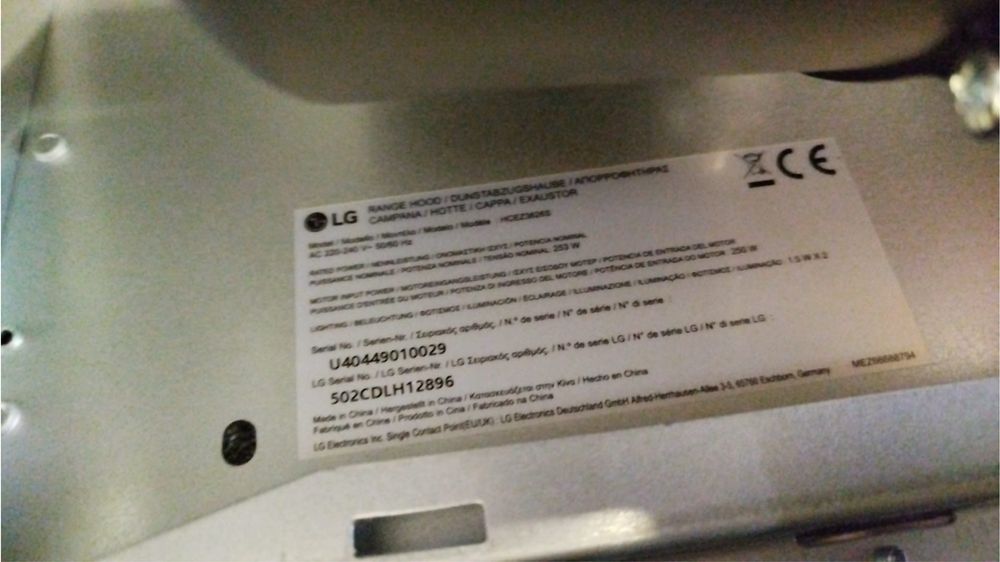 Exaustor LG HCEZ3626S - 90 cm - 830 m3/h - Inox