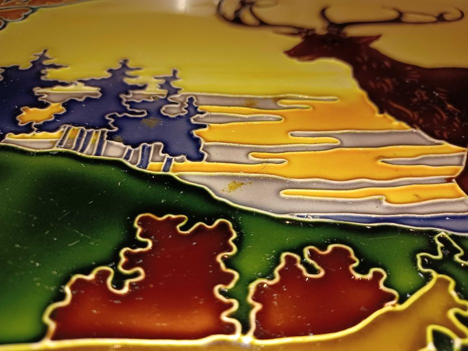 Travessa com mosaico incrustrado