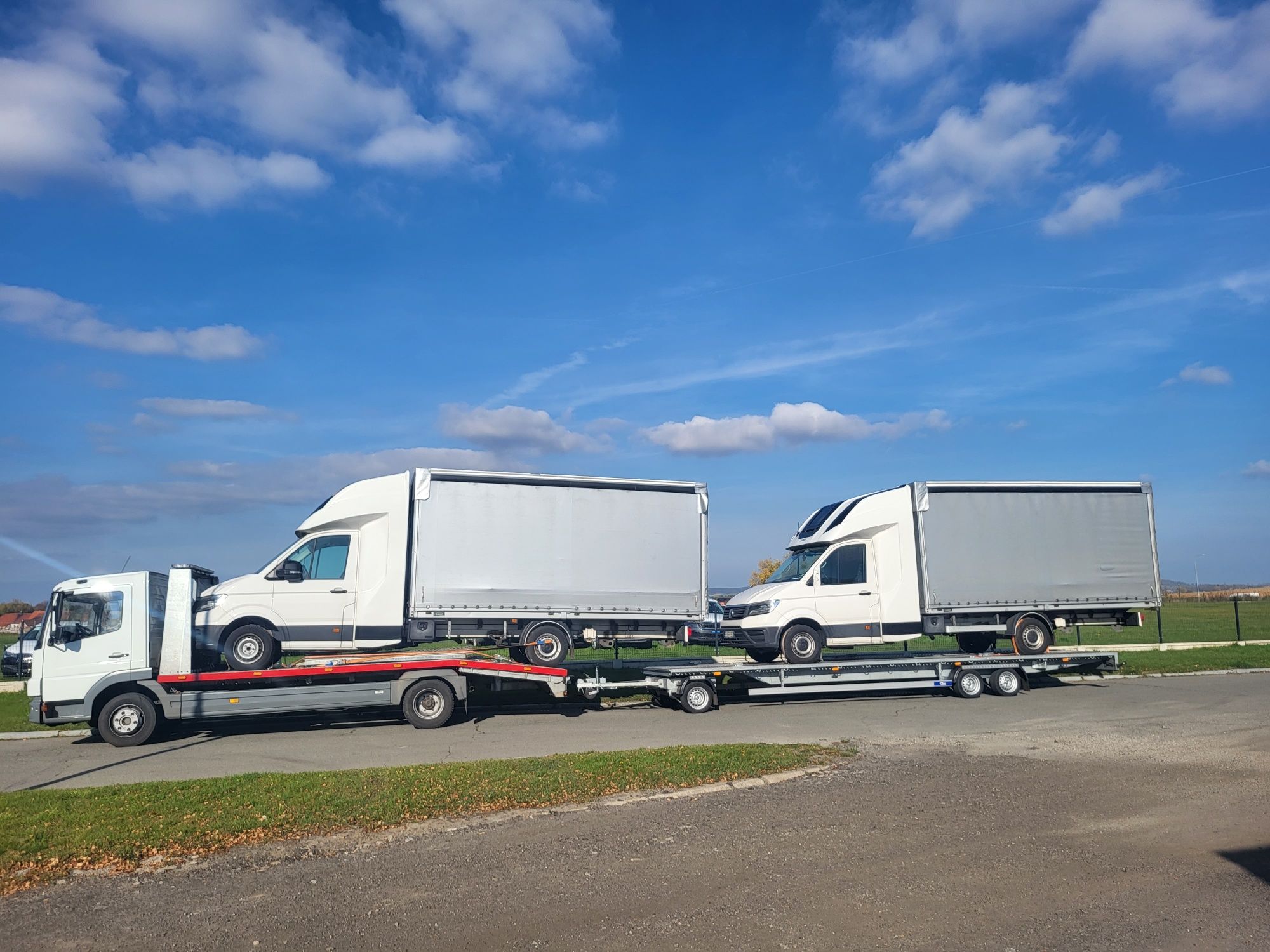 pomoc drogowa, Transport maszyn pojazdów ciągników do 10 ton