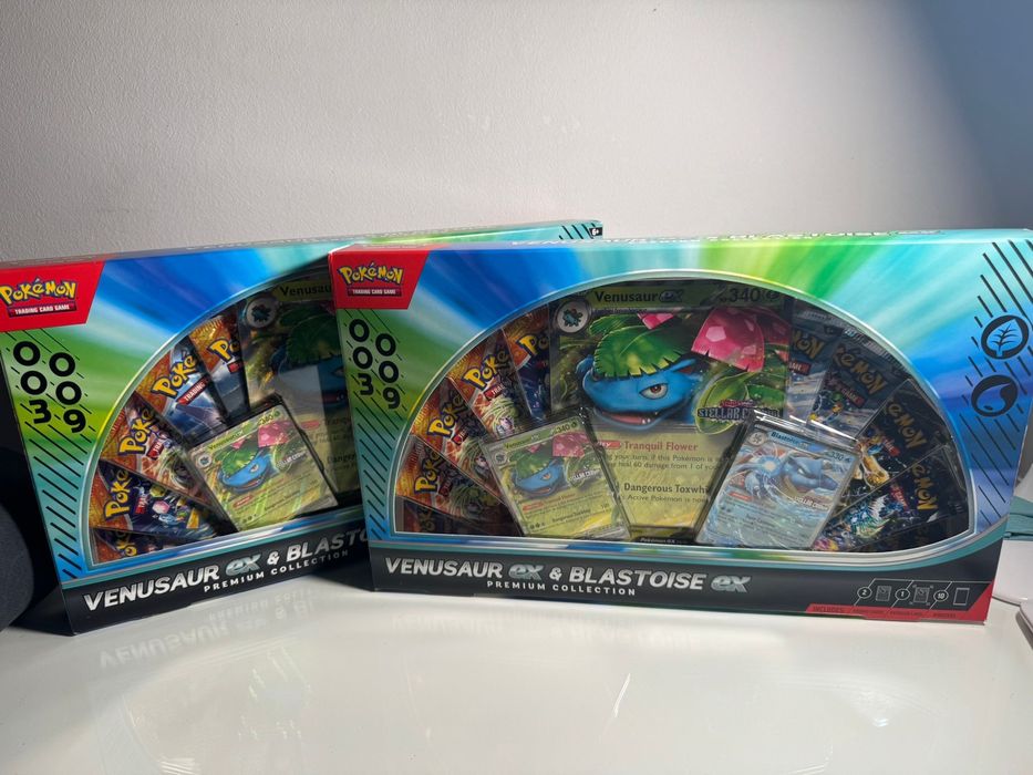 Pokemon Venusaur ex and Blastoise ex Premium Collection