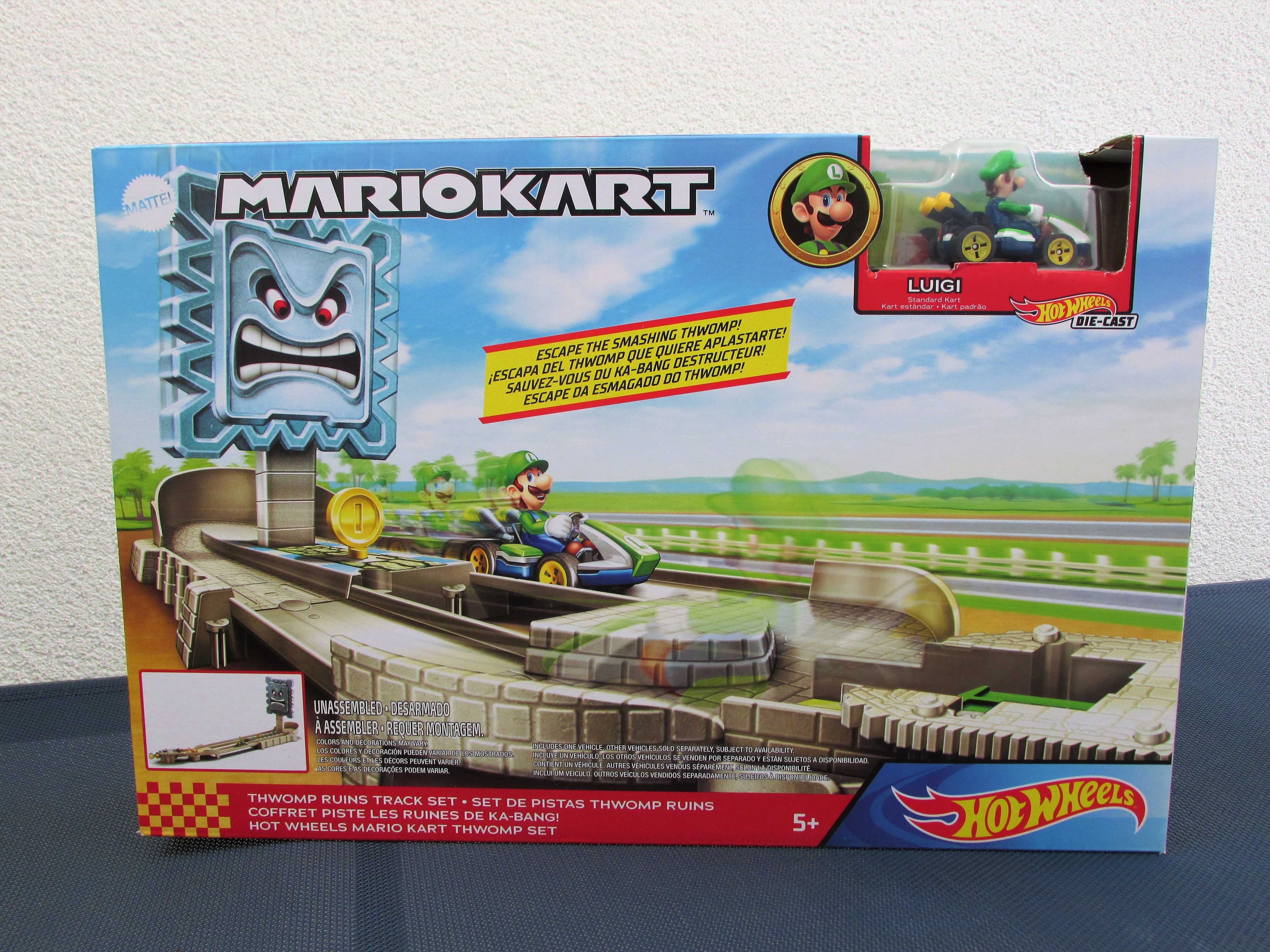 MarioKart Set de Pistas Thwomp Ruins Hotwheels Novo/Selado