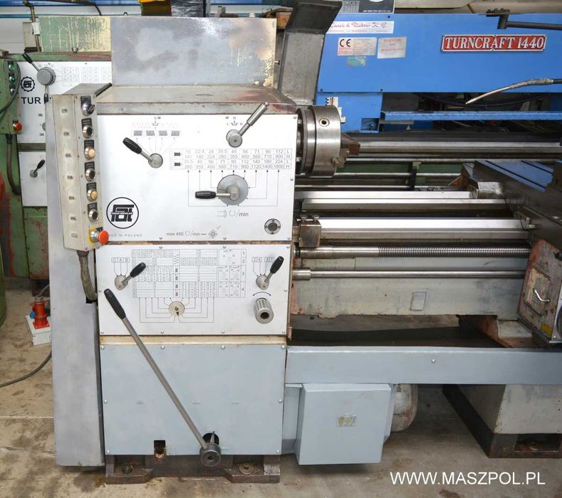 Tokarka TUR 50 S x 1500 - fi - 90 mm - SZLIF ŁOŻA - SUPER STAN - FILM