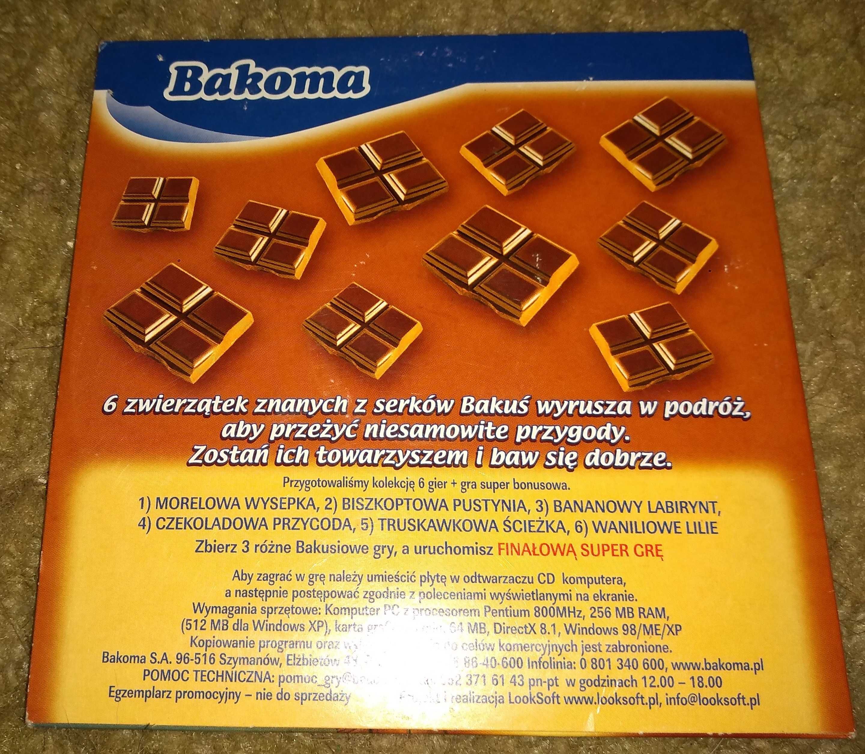 BAKUŚ Bakoma Czekoladowa Przygoda / PC / PL /DB /