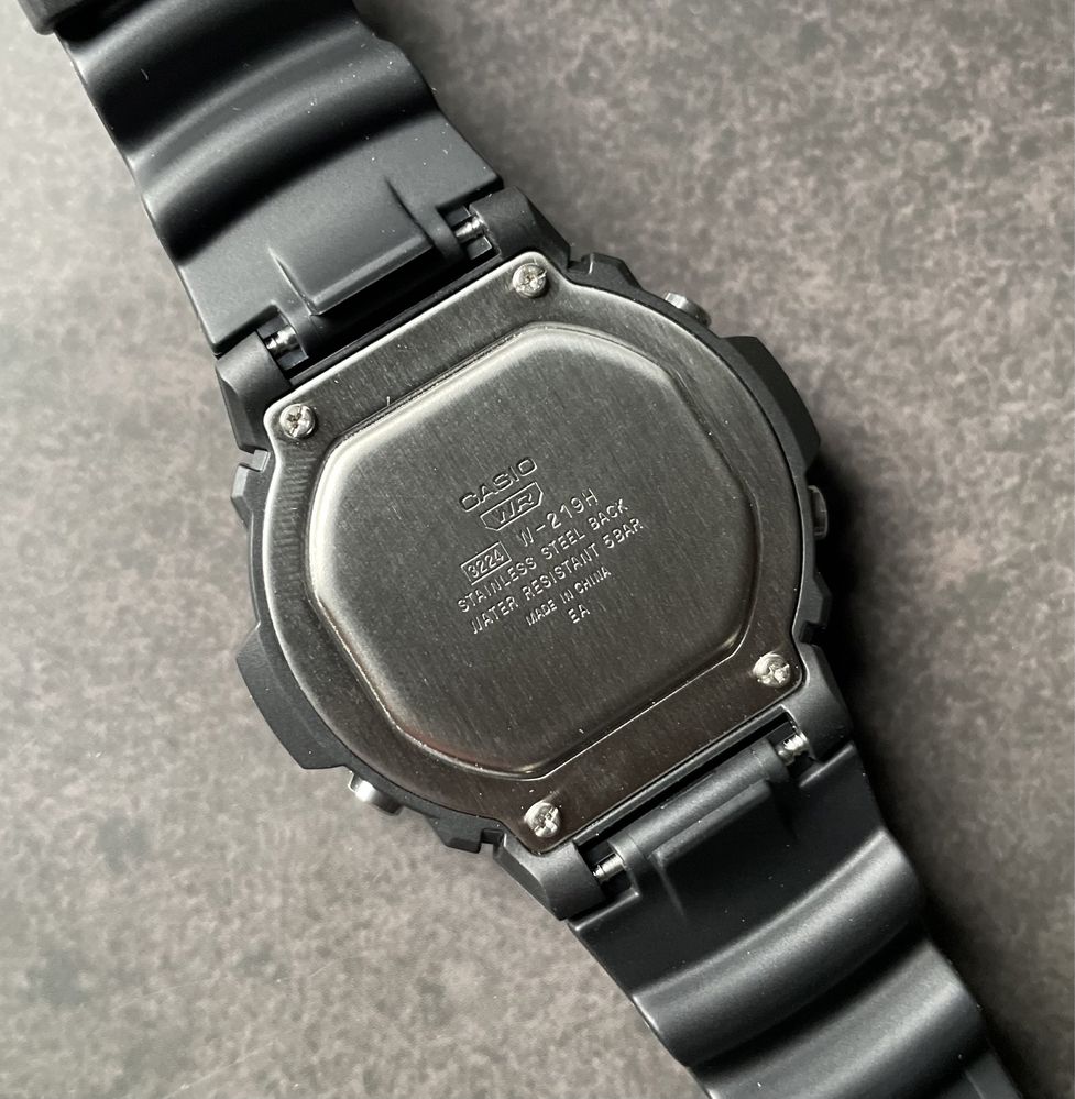 Годинник Casio W-219H-1A новий оригінал великий вибір годинників