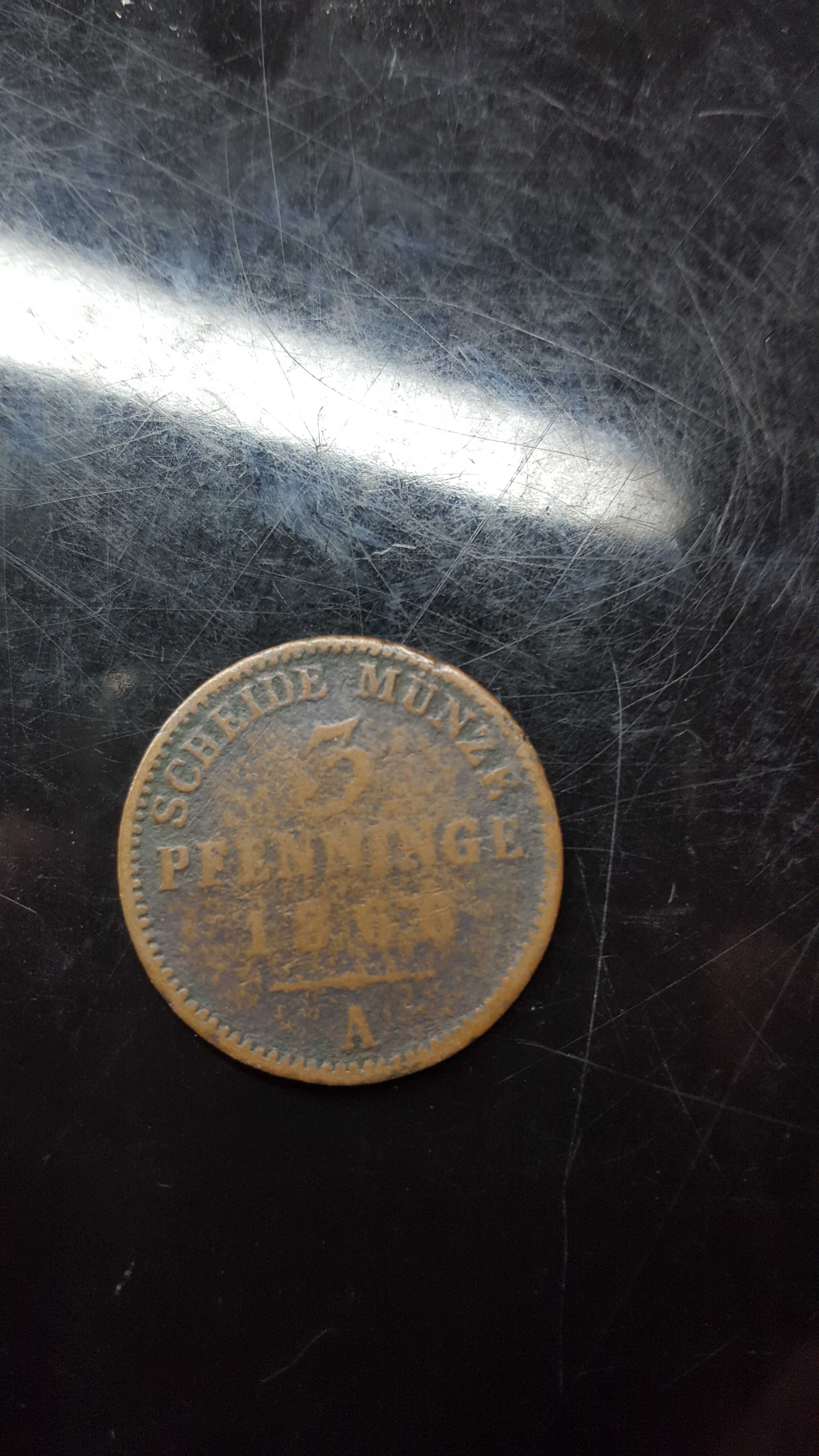 3 pfennig 1866 A