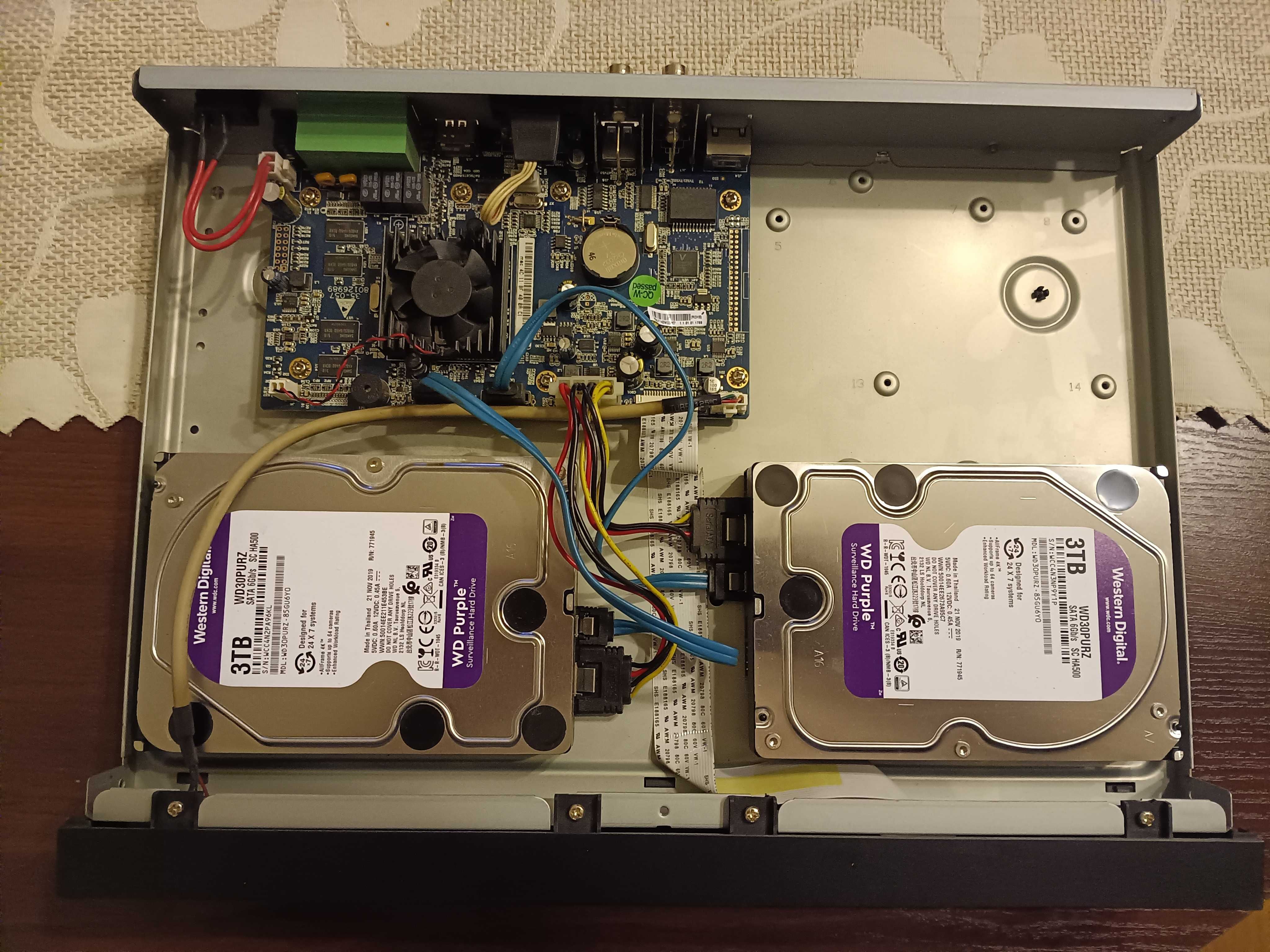 Rejestrator BCS NVR16025M + 6 Tb WD33PURZ