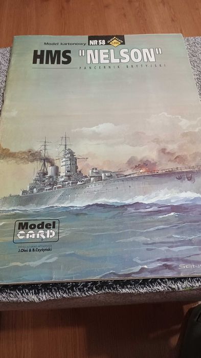 Model kartonowy HMS "Nelson" skala 1:200 Pancernik Brytyjski