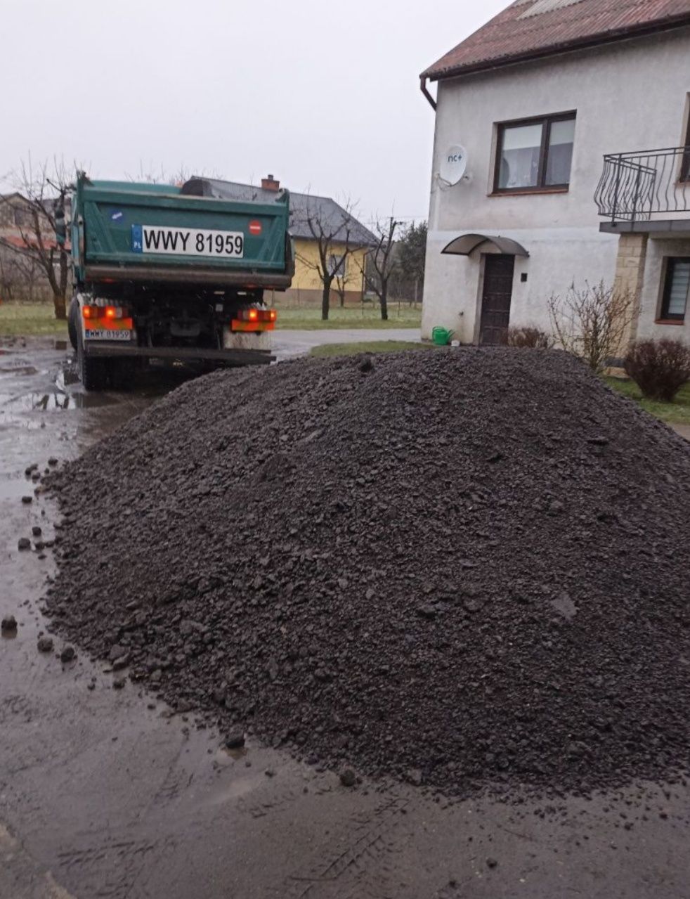 Żużel Tanio Szlaka Kruszywa Destrukt Gruz Kruszony Żwir Transport