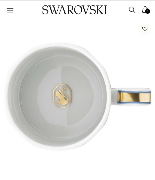 Conjunto pires e chávena de café SWAROVSKI