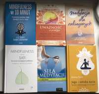 zestaw 6 książek o medytacji, mindfulness i joga