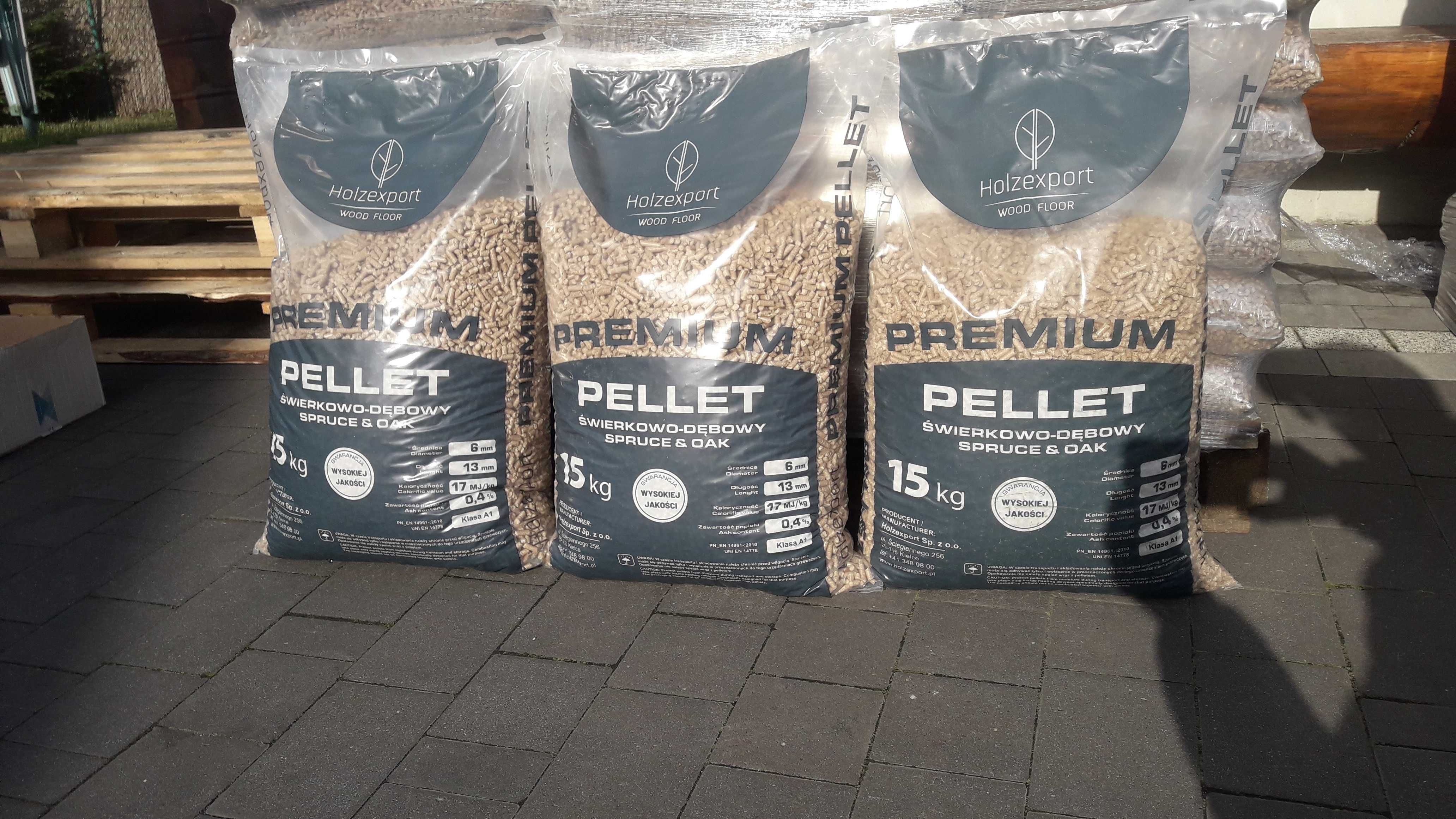 Pellet  DĘBOWY Premium HOLZEXPORT A1 Polski - transport HDS