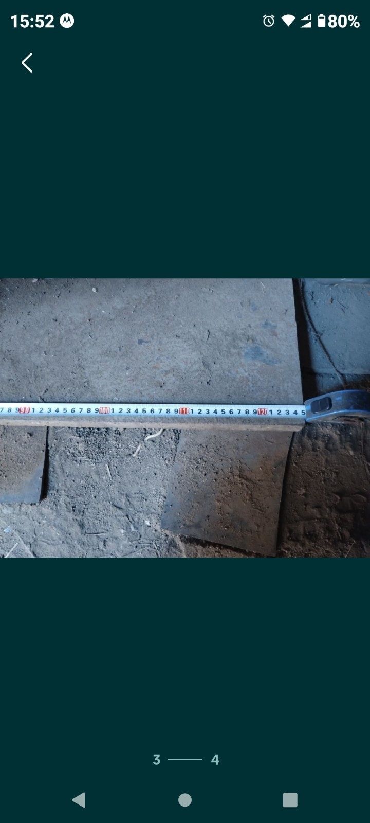 Металевий лист 30мм.(1.25×0,42)см