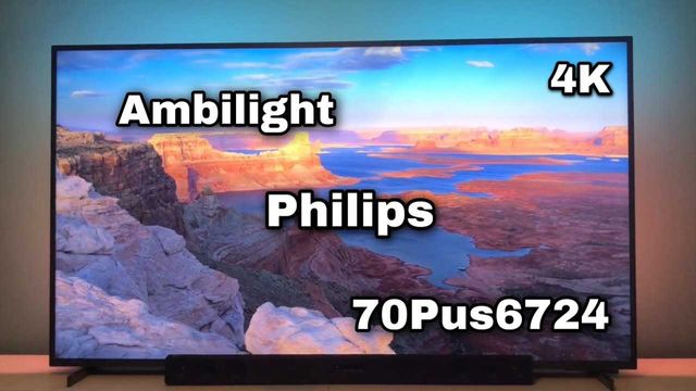 TV PHILIPS 70PUS6724/12 Smart TV, Ambilight, 4K, Wi-Fi, nowy/gwarancja
