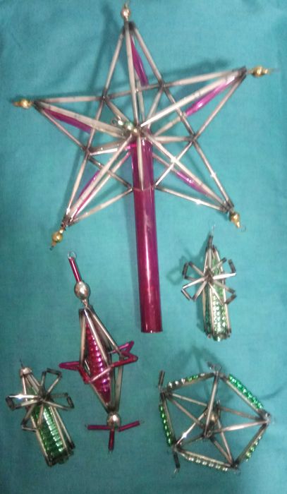 СССР ёлочные иг-ки из стекляруса