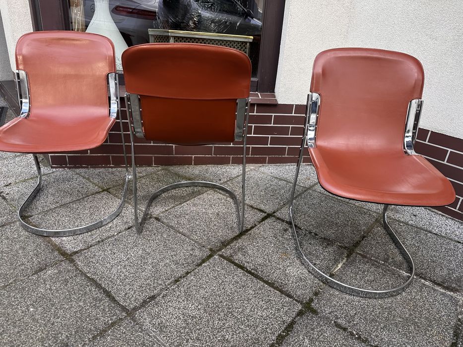 Willy Rizzo dla Cidue krzeslo C2. Wlochy lata 70. Mid century