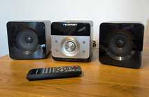 Mikrowieża Blaupunkt MS6BK CD, USB, radio FM, pilot, Stan idealny
