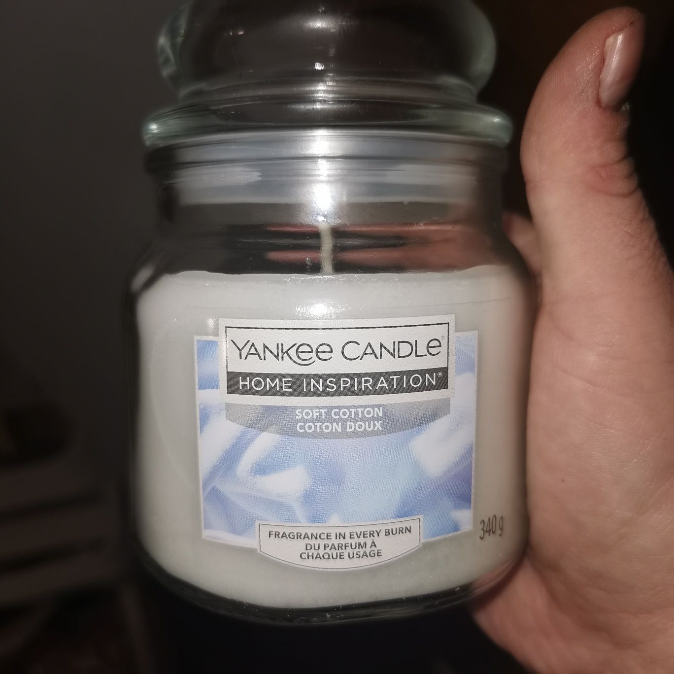 Świeca Yankee Candle Soft Cotton 340g NOWA