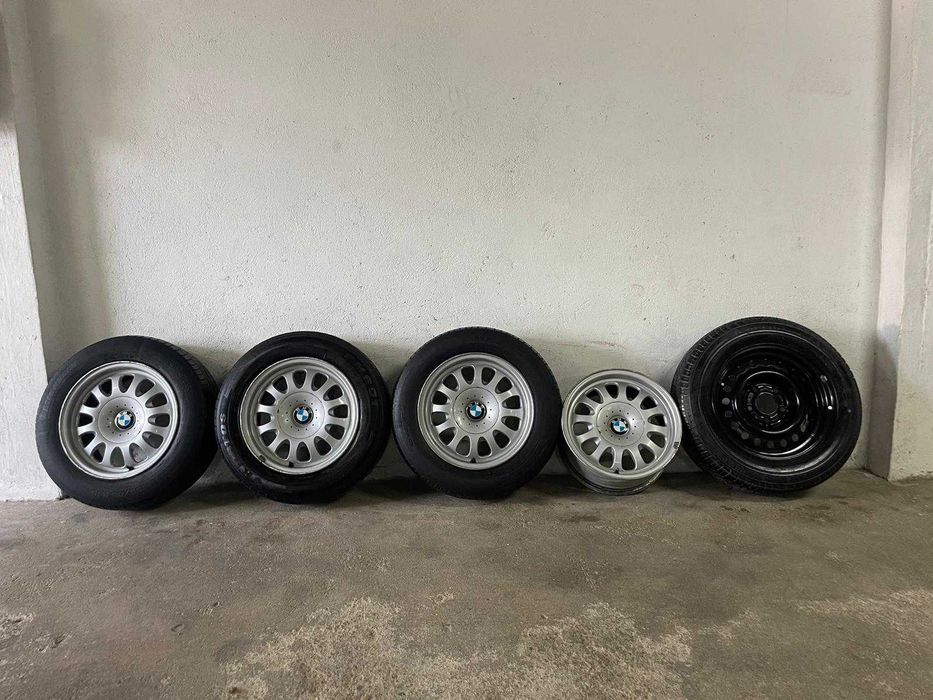 Jantes c/ pneus style 31 BMW | 5x120 | 7JX15" + roda sobresselente