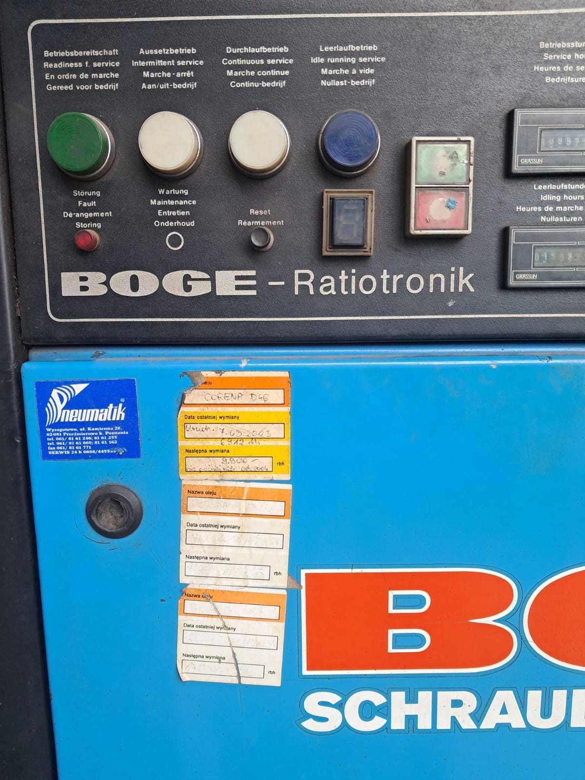 Kompresor śrubowy BOGE VLEA 30-R 12 + pomieszczenie