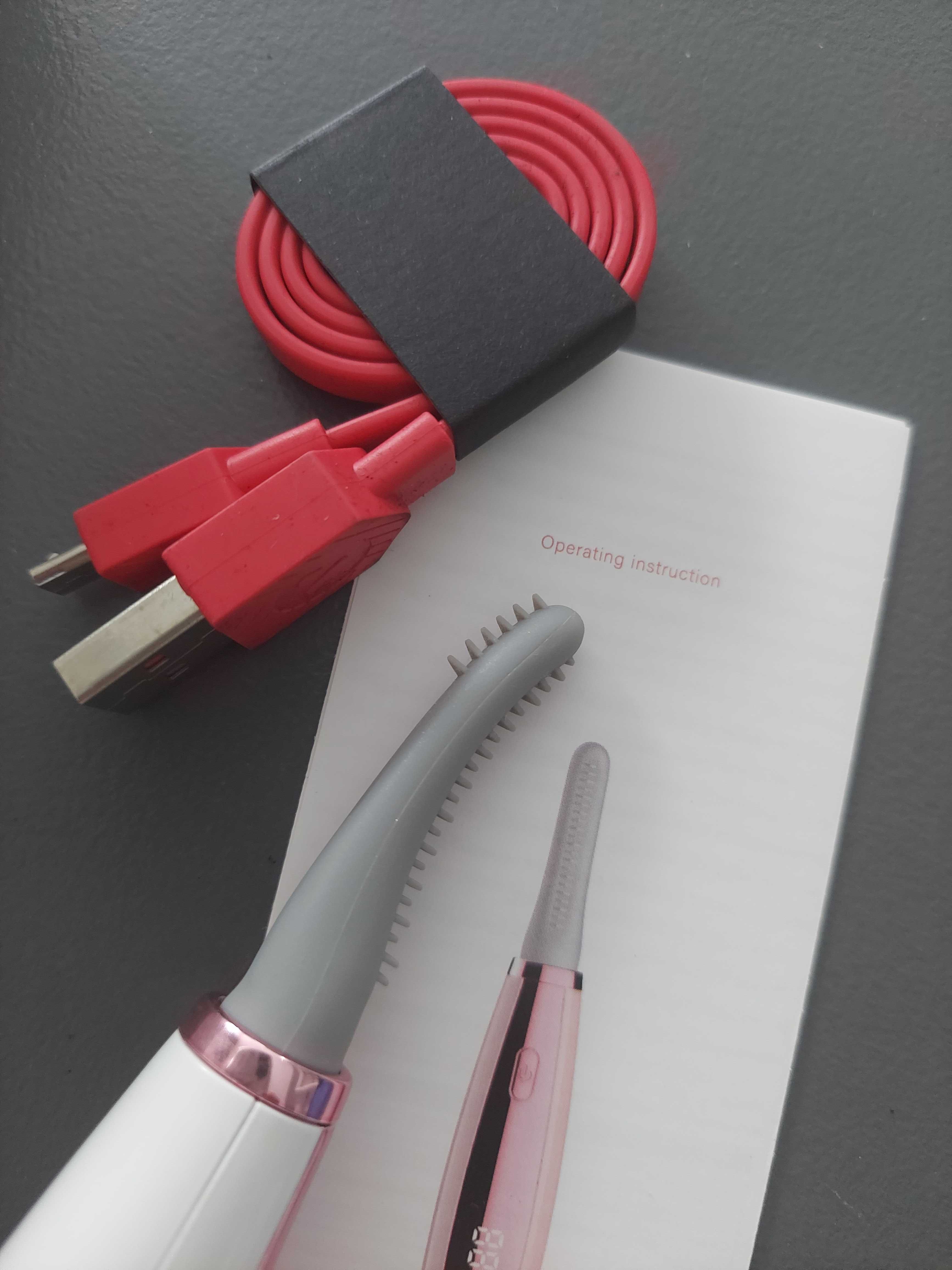 Zalotka elektryczna do rzęs USB 3 moce silikonowa