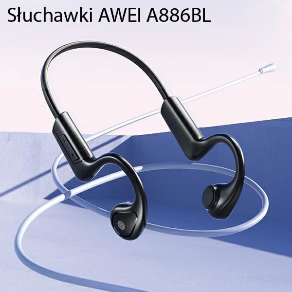 Awei Słuchawki Przewodnictwo Powietrzne Czarny/Black Air Conduction