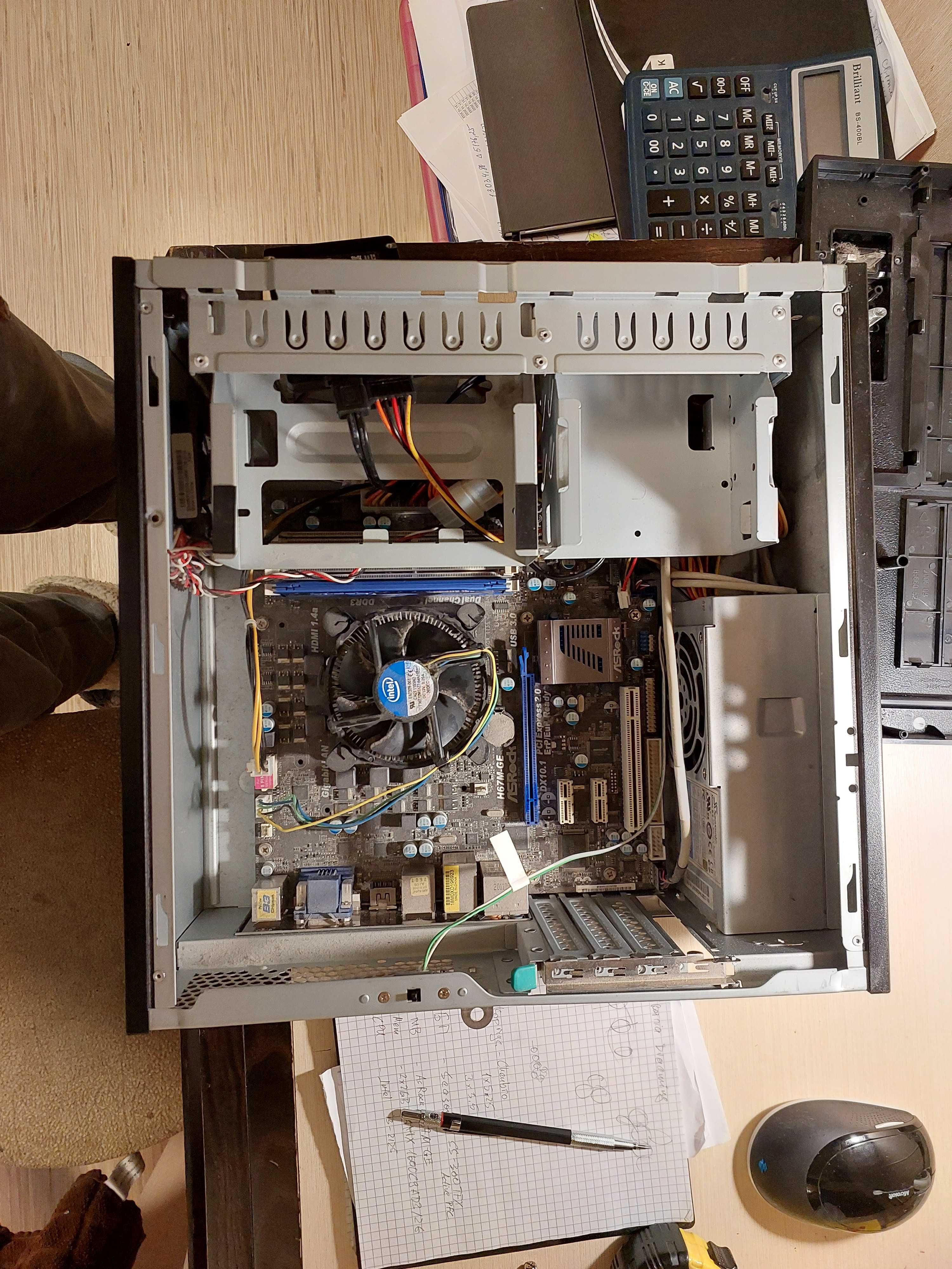 комп'ютер, i3 2125, 4GB, micro ATX, корпус Chenbro, без HDD