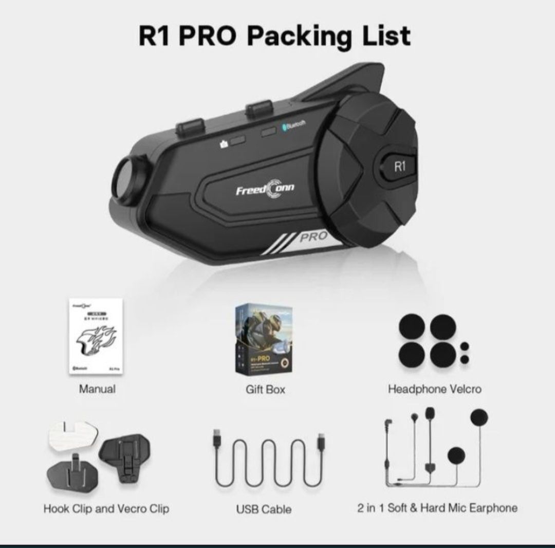 Мотогарнітура FreedConn R1 PRO / R1 Plus