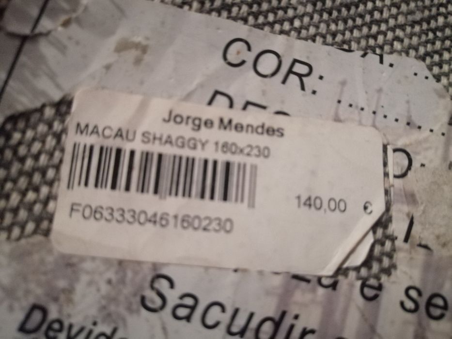 Carpete vermelha Macau Shaggy 1.60x2.30