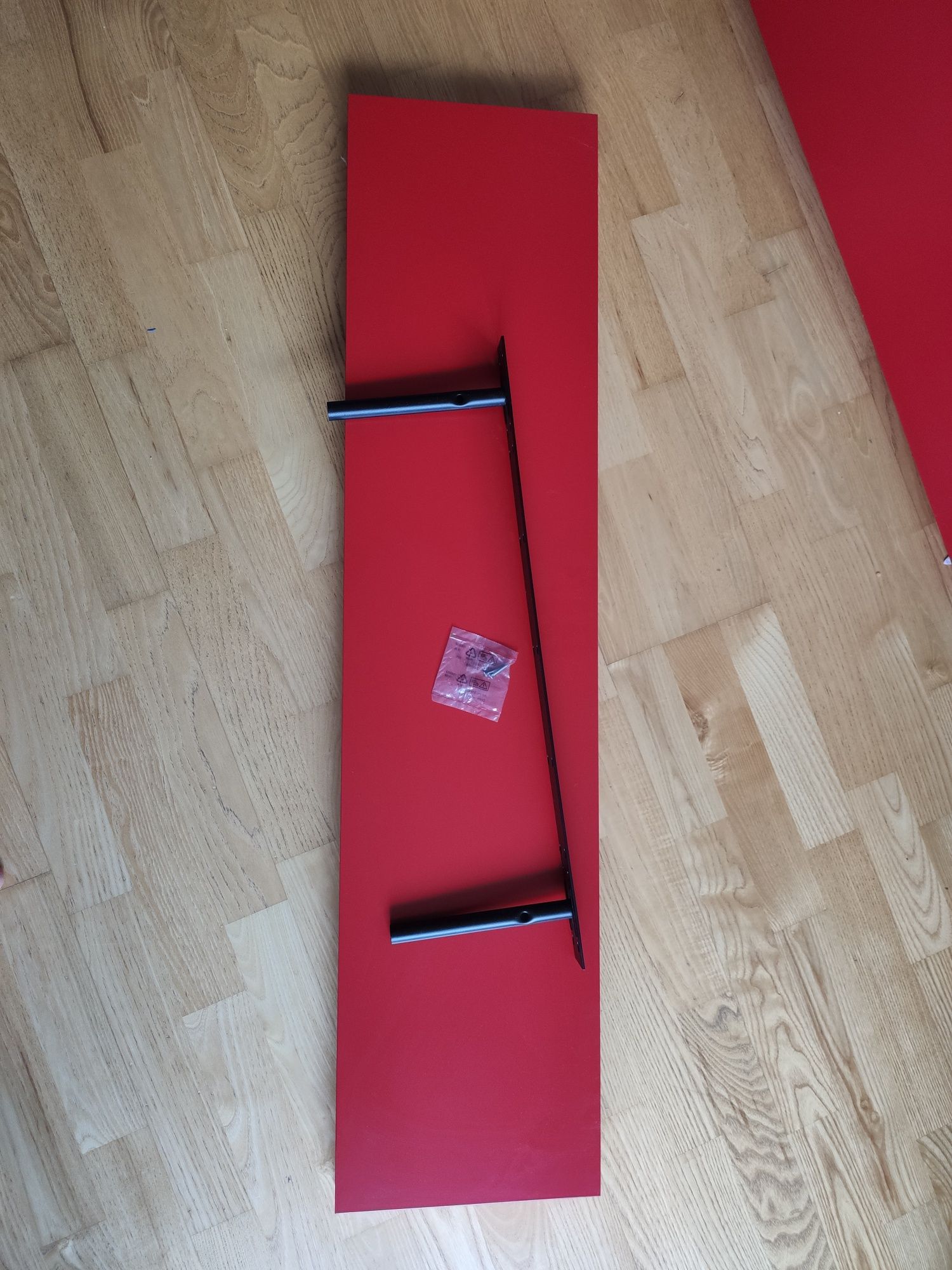 Półki Ikea Lack 110, czerwone, UNIKAT!