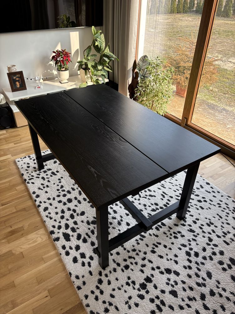 Stół rozkladany Ikea Nordviken kolor czarny, stabilny