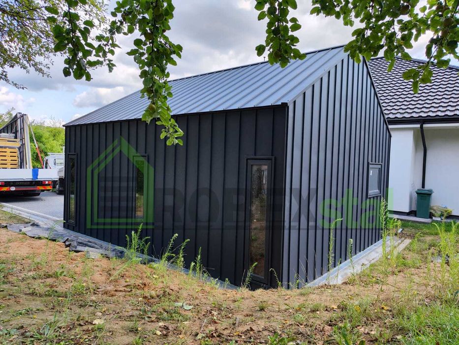 garaż z blachy na rąbek 6x10 PRODUCENT każdy wymiar montaż cały kraj