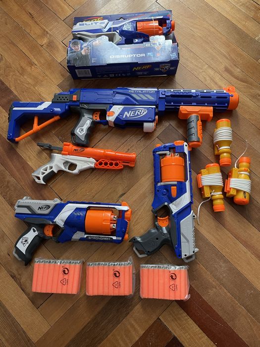 Бластери NERF нові та користовані, патрони та приціли