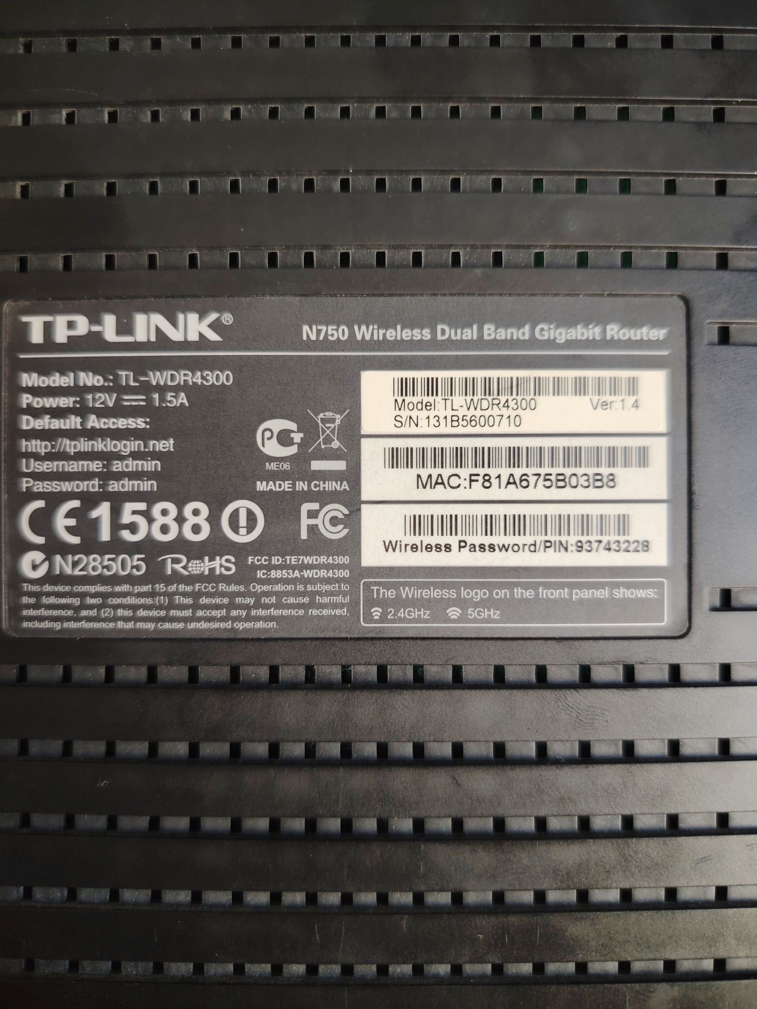 Router TPlink WDR4300 OpenWrt Gigabit