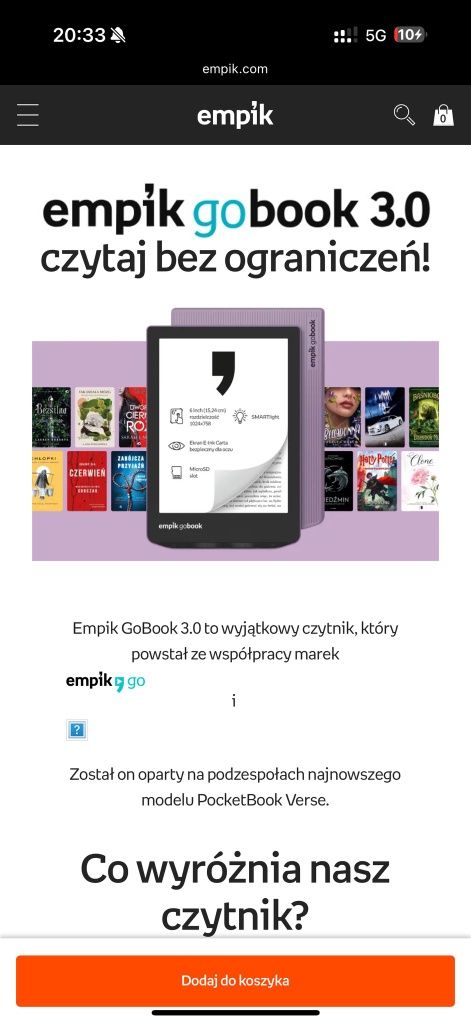 Czytnik gobook 3.0 empik